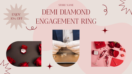 Engagement Rings Ad Title 1680x945px Design Template