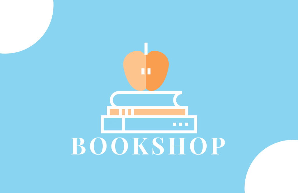 Bookshop Services Ad Business Card 85x55mm Modelo de Design