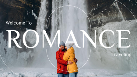 Romantické cestovatelské video Youtube Thumbnail Šablona návrhu