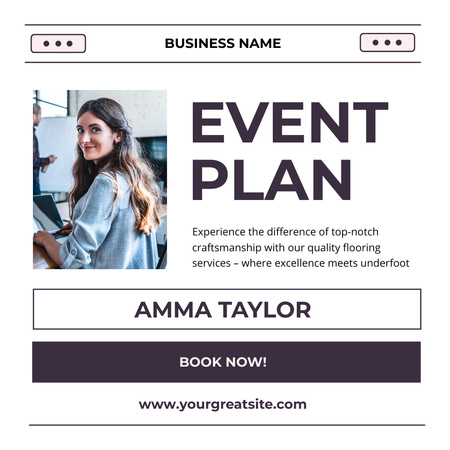 Platilla de diseño Booking Event Planning Expert Instagram