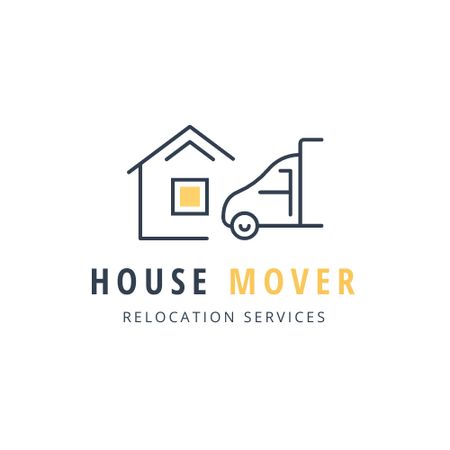 Designvorlage Relocation service logo für Logo