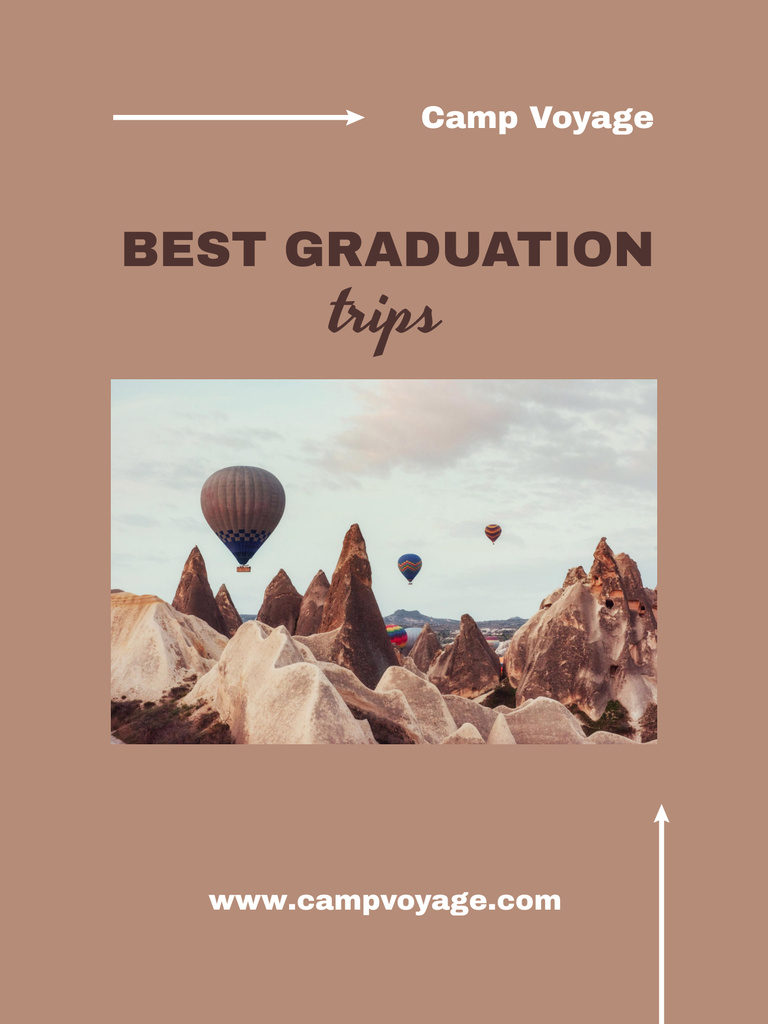 Graduation Trips Ad Poster USデザインテンプレート