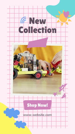 Platilla de diseño New Collection of Educational Toys for Children TikTok Video