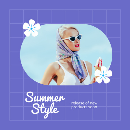 Ontwerpsjabloon van Instagram van Nieuwe kledingadvertentie voor de zomer