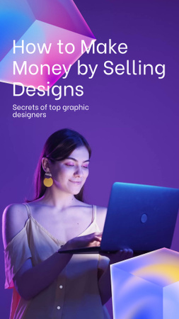 Platilla de diseño Helpful Tips For Selling Designs Online From Experts TikTok Video