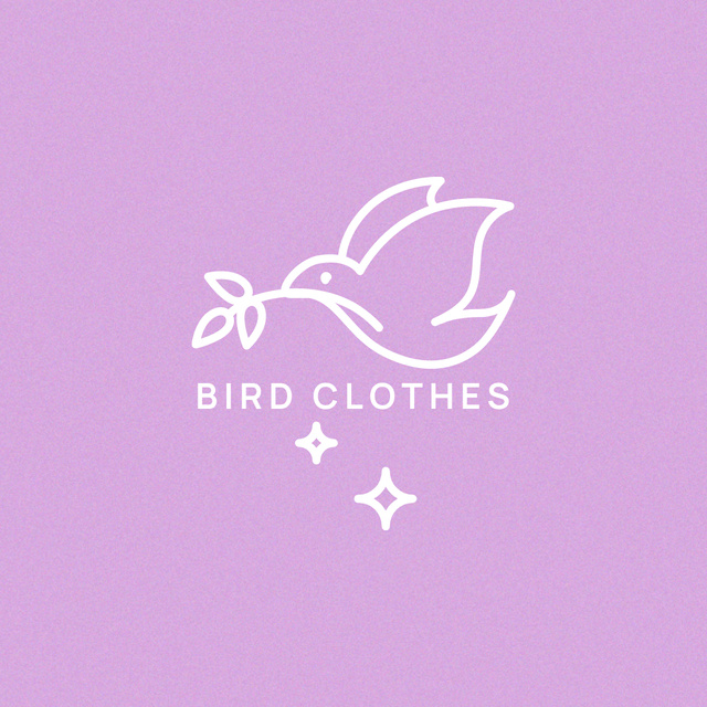 Emblem with Bird Logo Tasarım Şablonu