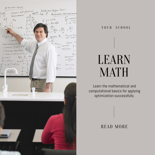 Plantilla de diseño de Perfect Math Learning Opportunities In Classroom Animated Post 