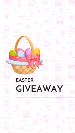 Ontwerpsjabloon van Instagram Story van Easter Special Offer with Colorful Eggs