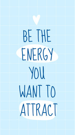 Modèle de visuel Inspirational Phrase about Own Energy - Instagram Story