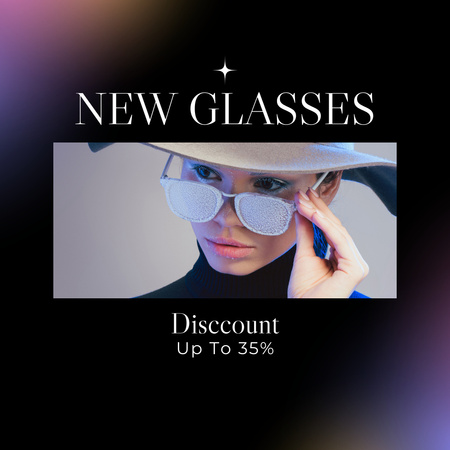 Fashion Glasses Collection Instagram Design Template