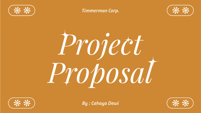 Template di design Perspective Project Proposal And Brand Growth Promotion Presentation Wide