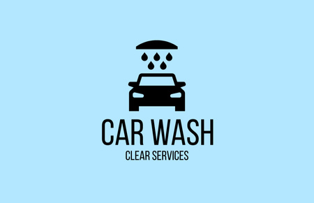 Ad of Car Wash Services Business Card 85x55mm tervezősablon