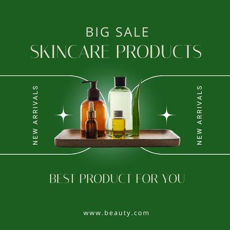 Ontwerpsjabloon van Instagram van Natural Skincare Products Offer