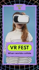 VR Fest And Child With Headset