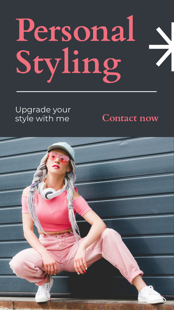 Designvorlage Personal Styling for Young Women für Instagram Story