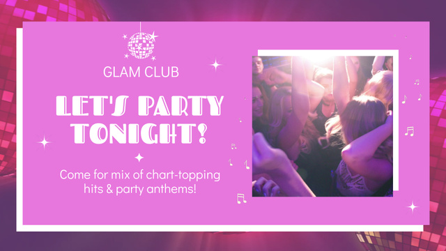 Plantilla de diseño de Party in Glam Club Full HD video 