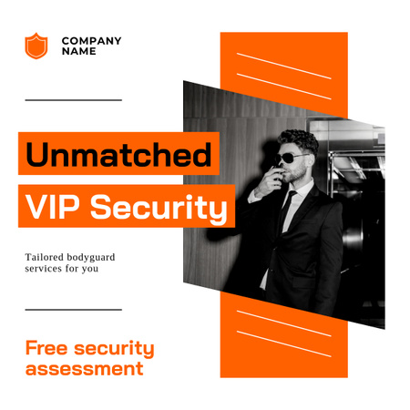 Template di design Servizi di sicurezza VIP di altissima qualità LinkedIn post