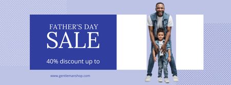Father's Day Sale Facebook cover Design Template