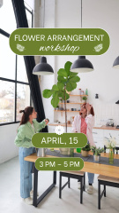 Flower Arrangement Workshop Announce With Discount