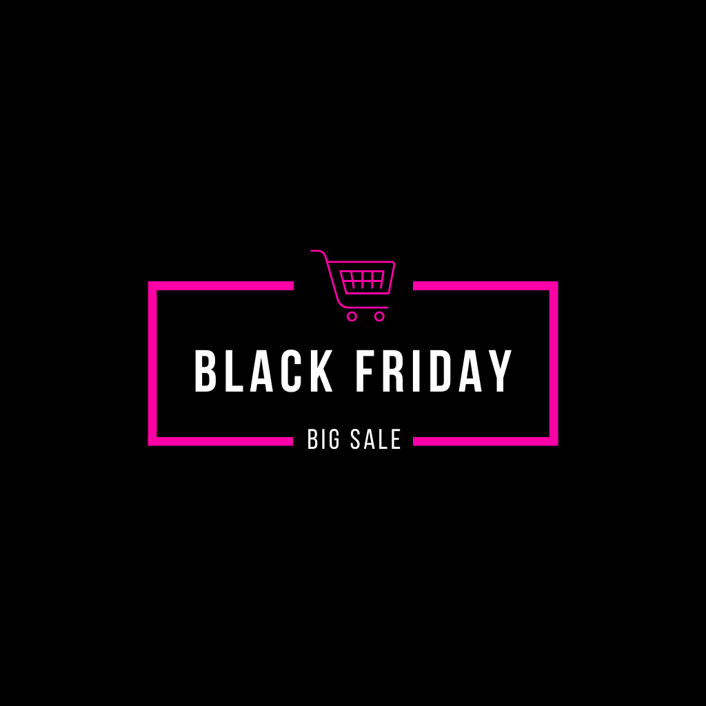 Modèle de visuel Black Friday Sale Announcement - Logo
