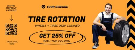 Discount on Tire Rotation Coupon Design Template