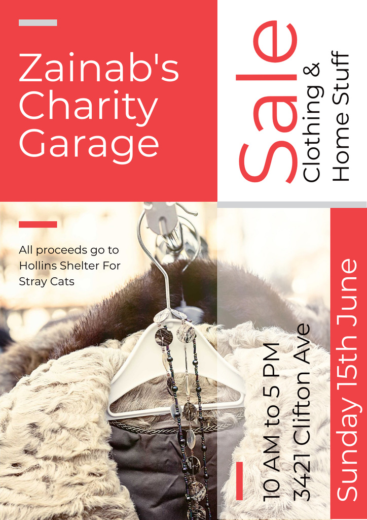Plantilla de diseño de Charity Garage Sale Poster 