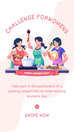 Designvorlage International Women's day für Instagram Story