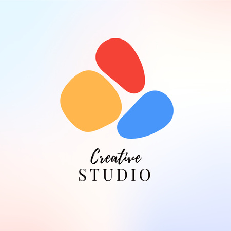 Creative Studio Services Offer Logo Design Template