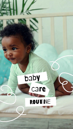 Baby Care Routine Ad TikTok Video Design Template