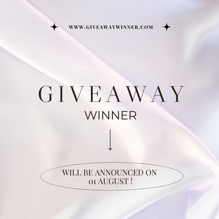 Giveaway Winner Announcement Instagram tervezősablon