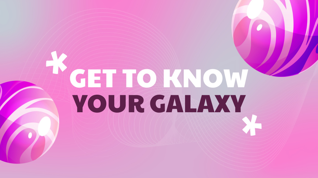 Know Your Galaxy Youtube Thumbnail Šablona návrhu