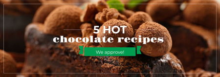 Plantilla de diseño de Confectionery Recipe Delicious Chocolate Cake Tumblr 