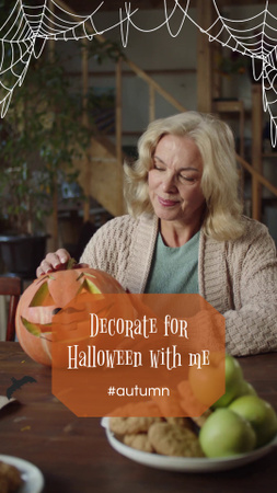 Mastery Decorations For Halloween Holiday TikTok Video Design Template