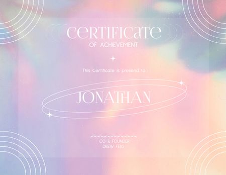 Platilla de diseño Certificate Certificate