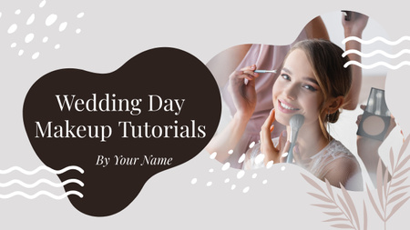 Учебники по свадебному макияжу Youtube Thumbnail – шаблон для дизайна
