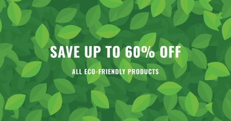 Eco Friendly Products Sale Offer Facebook AD Šablona návrhu