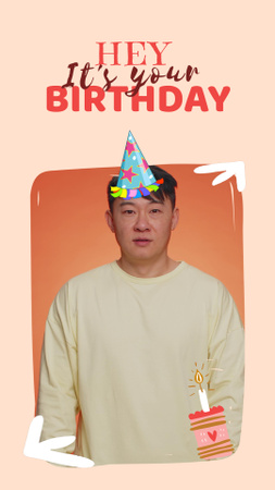 Template di design Happy Clapping And Congrats On Birthday TikTok Video