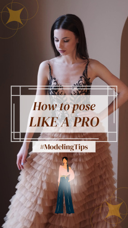 Platilla de diseño Top Set Of Modeling Tips For Posing TikTok Video