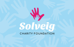 Charity Foundation Ad with Hands Silhouettes