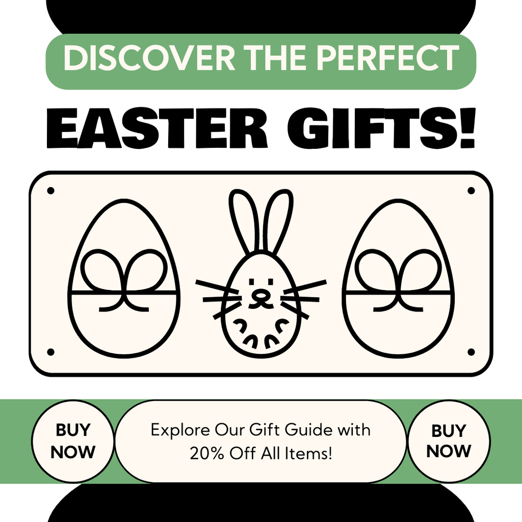 Template di design Easter Special Offer of Gift Cards Instagram AD