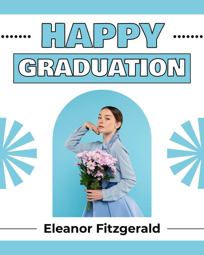 Ontwerpsjabloon van Instagram Post Vertical van Wish You Happy Graduation