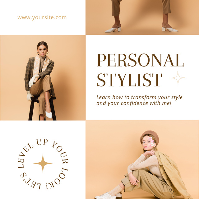 Personal Fashion Insight Services Instagram Šablona návrhu