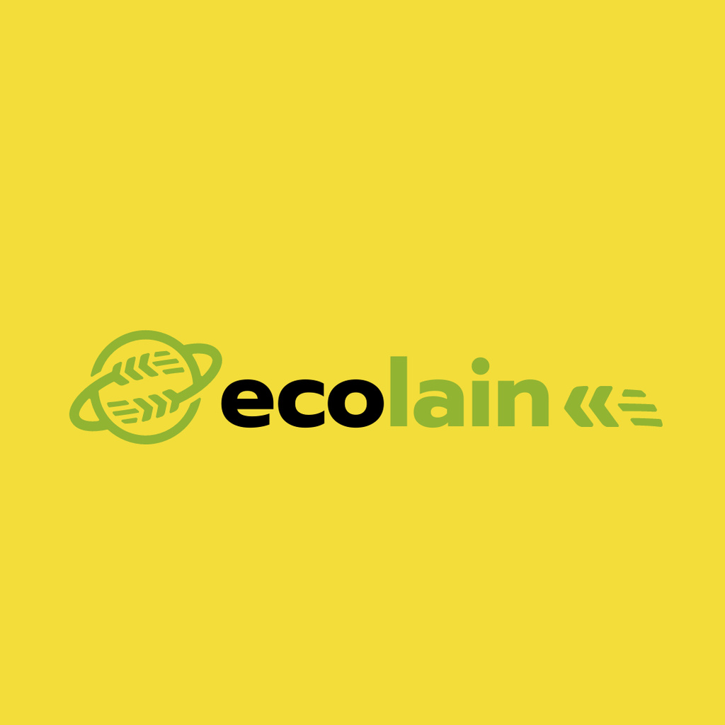 Eco Company Ad Earth with Ears Logo 1080x1080px Design Template