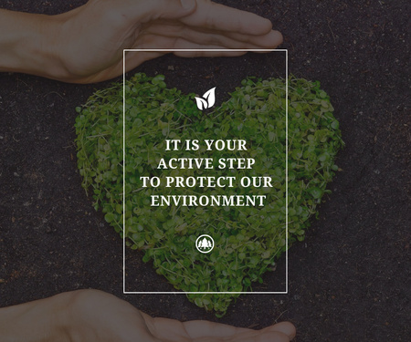 Citation About Protect Our Environment Large Rectangle Design Template