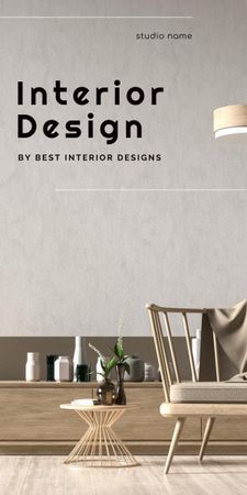 Ad of Best Interior Designs Graphic – шаблон для дизайну