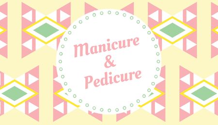 Szablon projektu Manicure and Pedicure Offer Business Card US