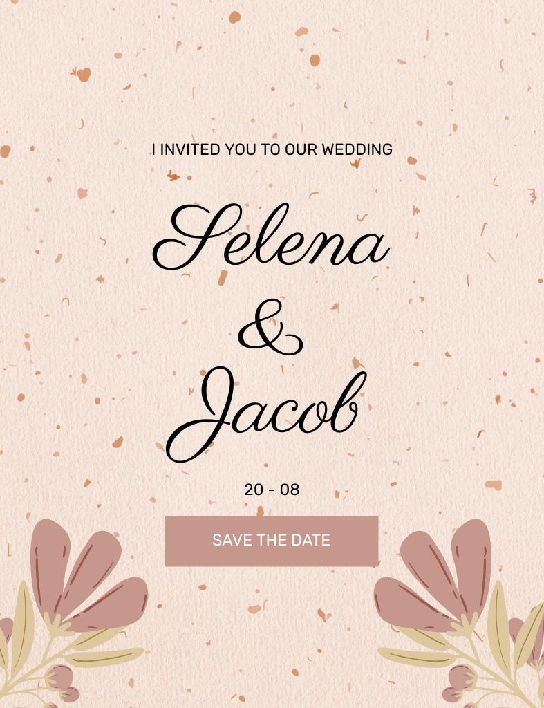 Szablon projektu Welcome to Wedding Event Invitation 13.9x10.7cm