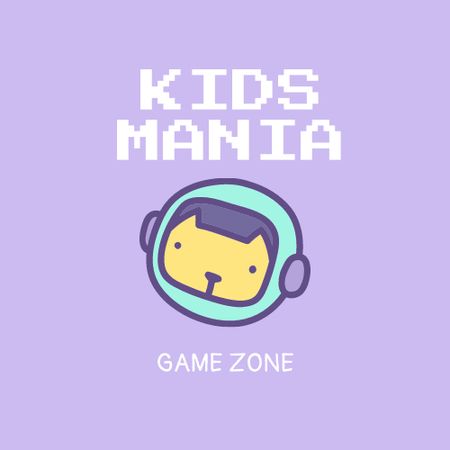 Cute Game Character Logo Šablona návrhu