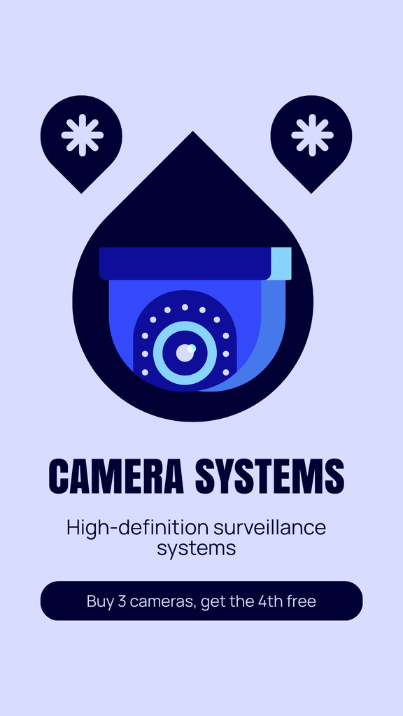 Surveillance Equipment Installation Ad Instagram Story Tasarım Şablonu