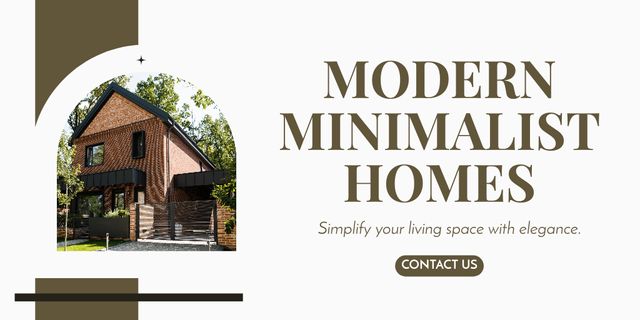 Szablon projektu Modern Minimalist Homes By Architectural Bureau Offer Twitter